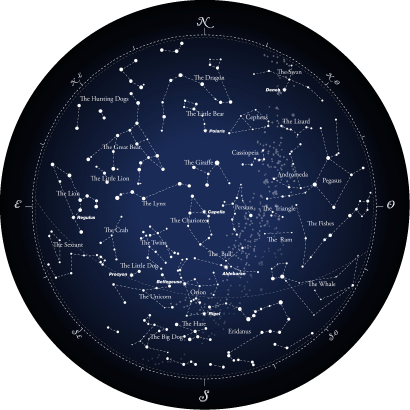 Alle 88 Sternbilder Komplette Liste Lage Sichtbarkeit